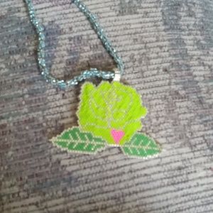 Beaded flower necklace